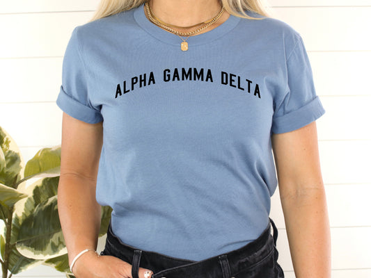 Alpha Gamma Delta Just Bold Sorority T-shirt _ 2372g