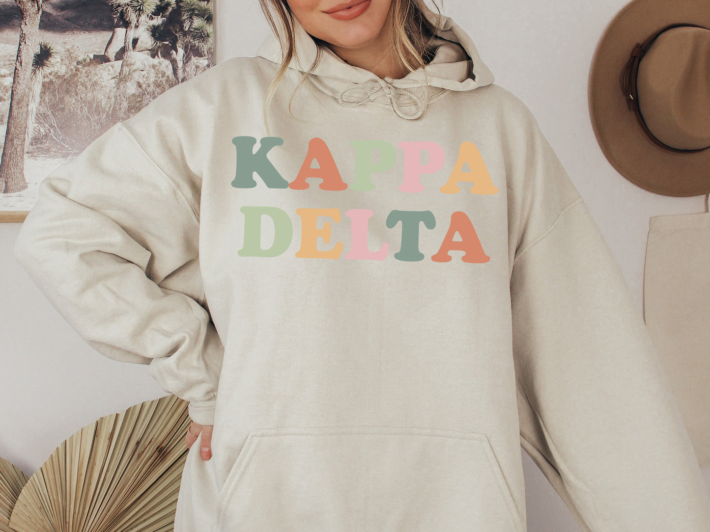 Kappa Delta Bright and Proud Sorority Hoodie _ 430g