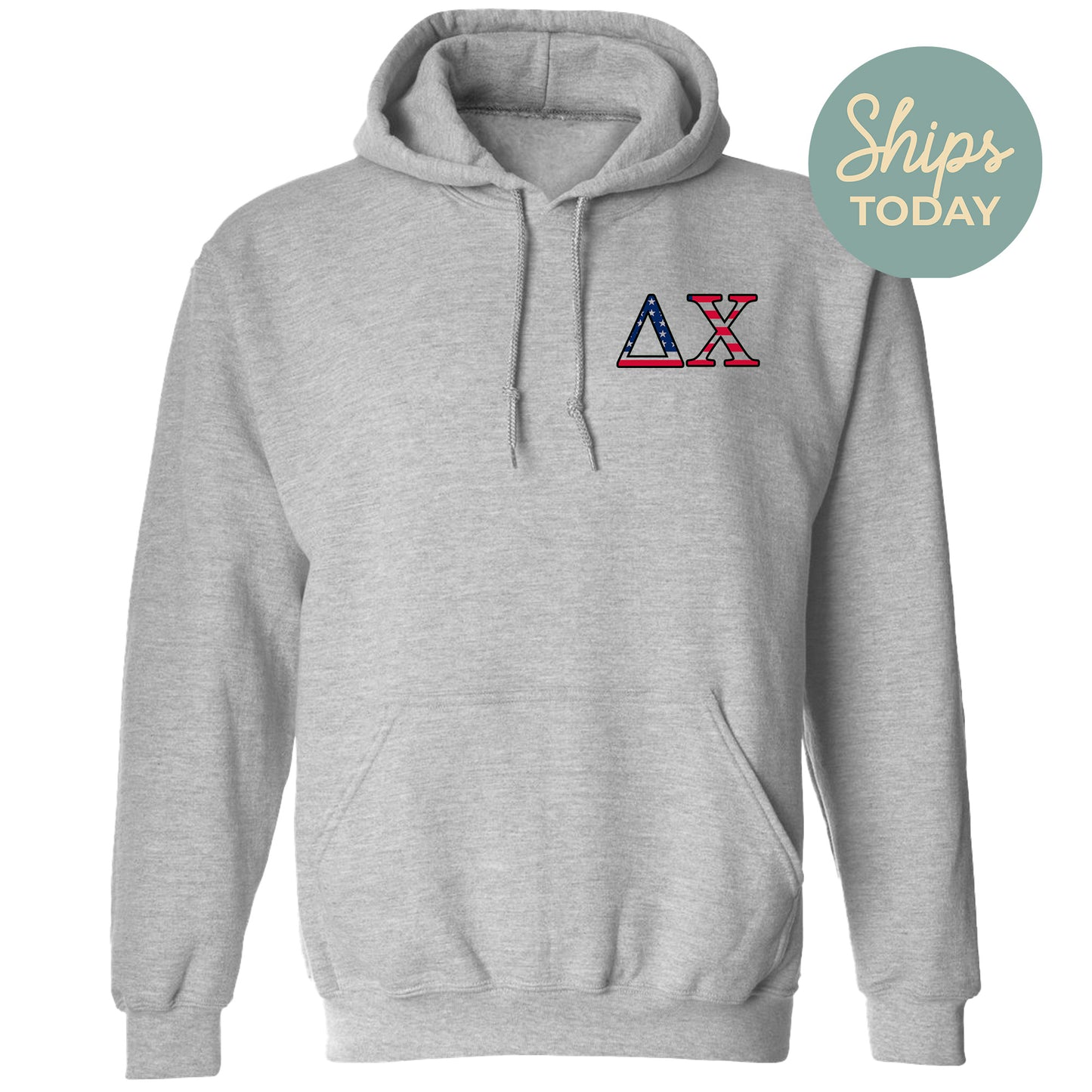 a grey hoodie with the letters a and a on it