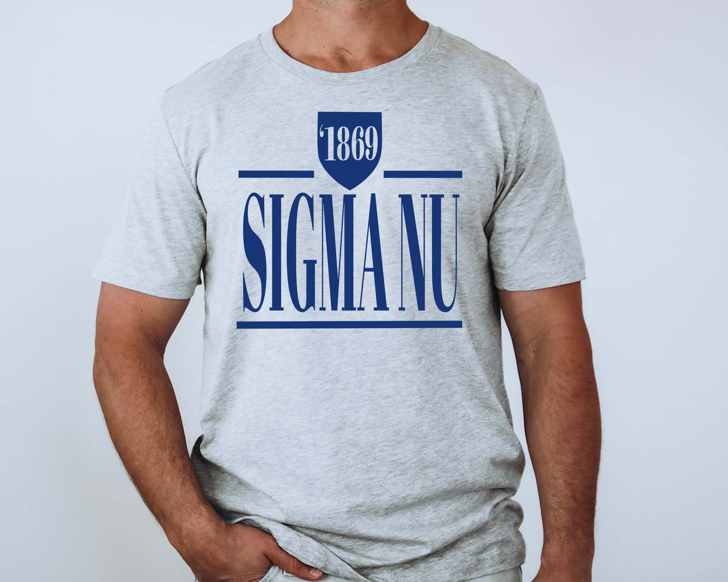 Sigma Nu Shield Fraternity T-shirt _ 1206g