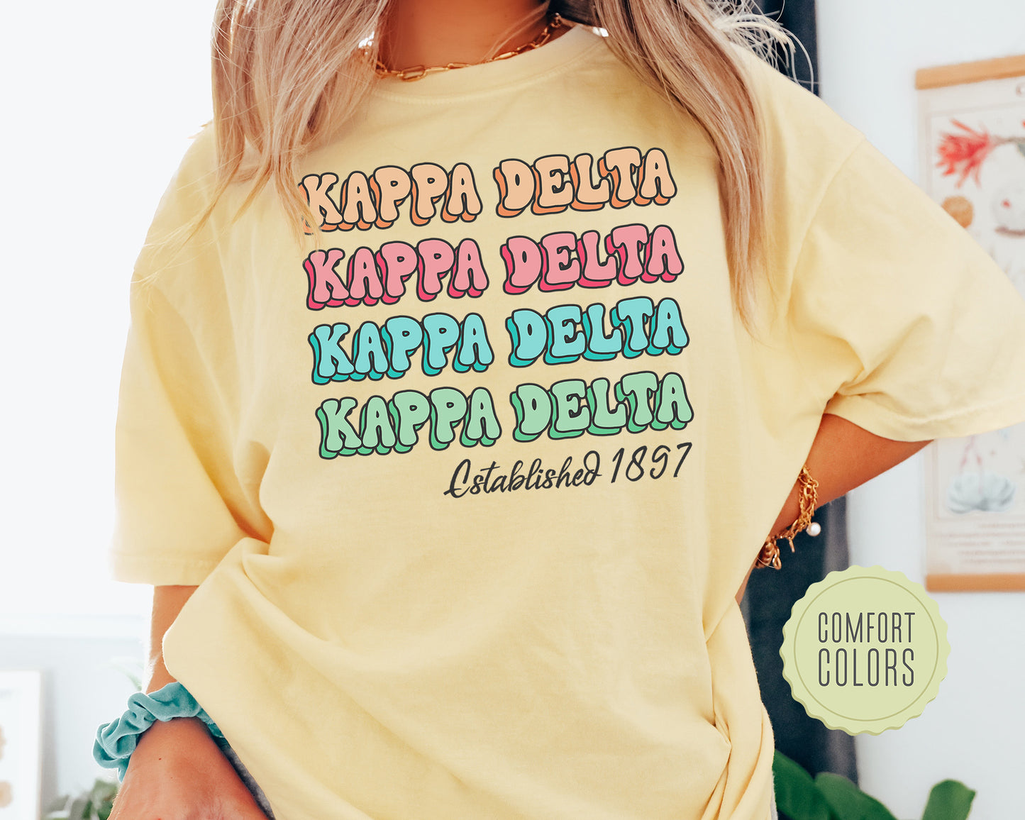 Kappa Delta Lucy Comfort Colors Sorority T-shirt _ 274g