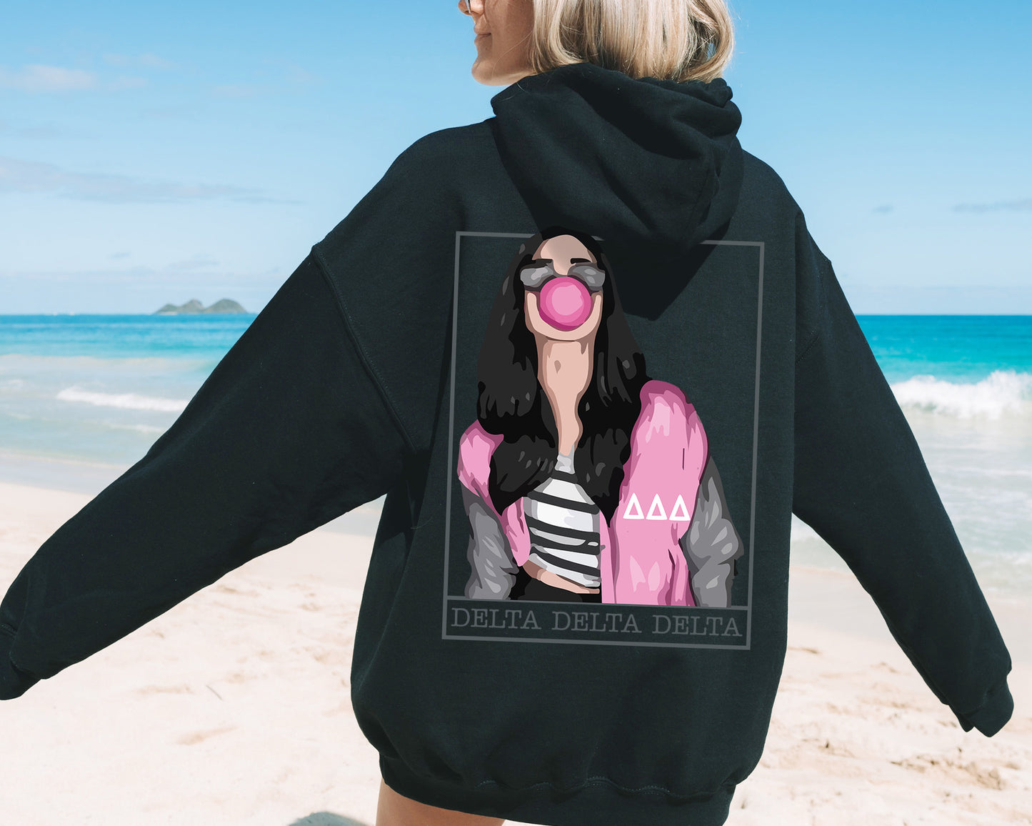 Delta Delta Delta Loud And Proud Sorority Hoodie _ 32956g