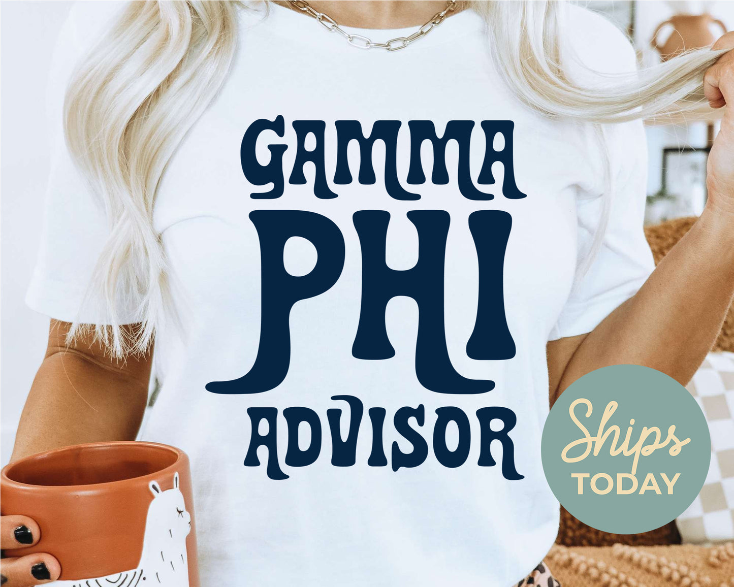 Gamma Phi Beta Best Advisor Sorority T-shirt _ 3111g