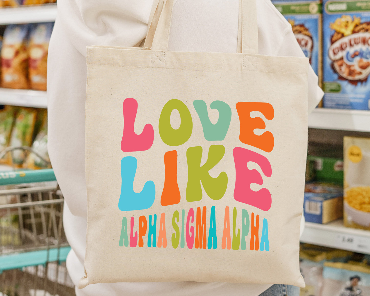 Alpha Sigma Alpha Love Like Sorority Tote Bag _ 34340g