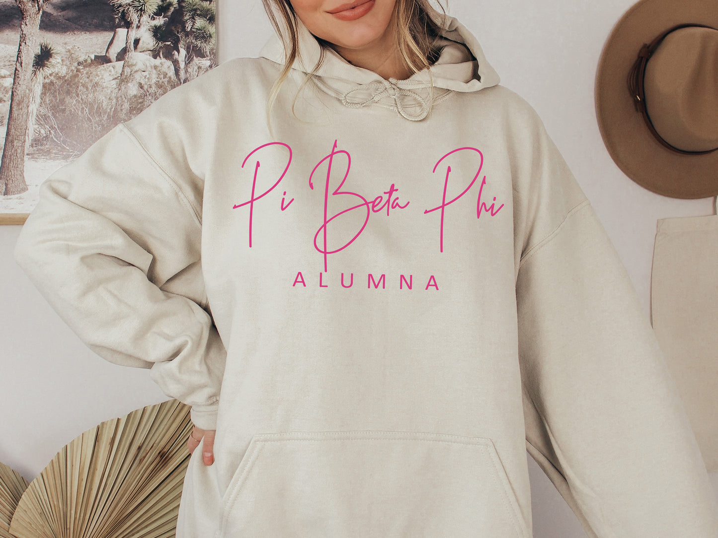 Pi Beta Phi Simple and Sweet Alumna Sorority Hoodie _ 512g