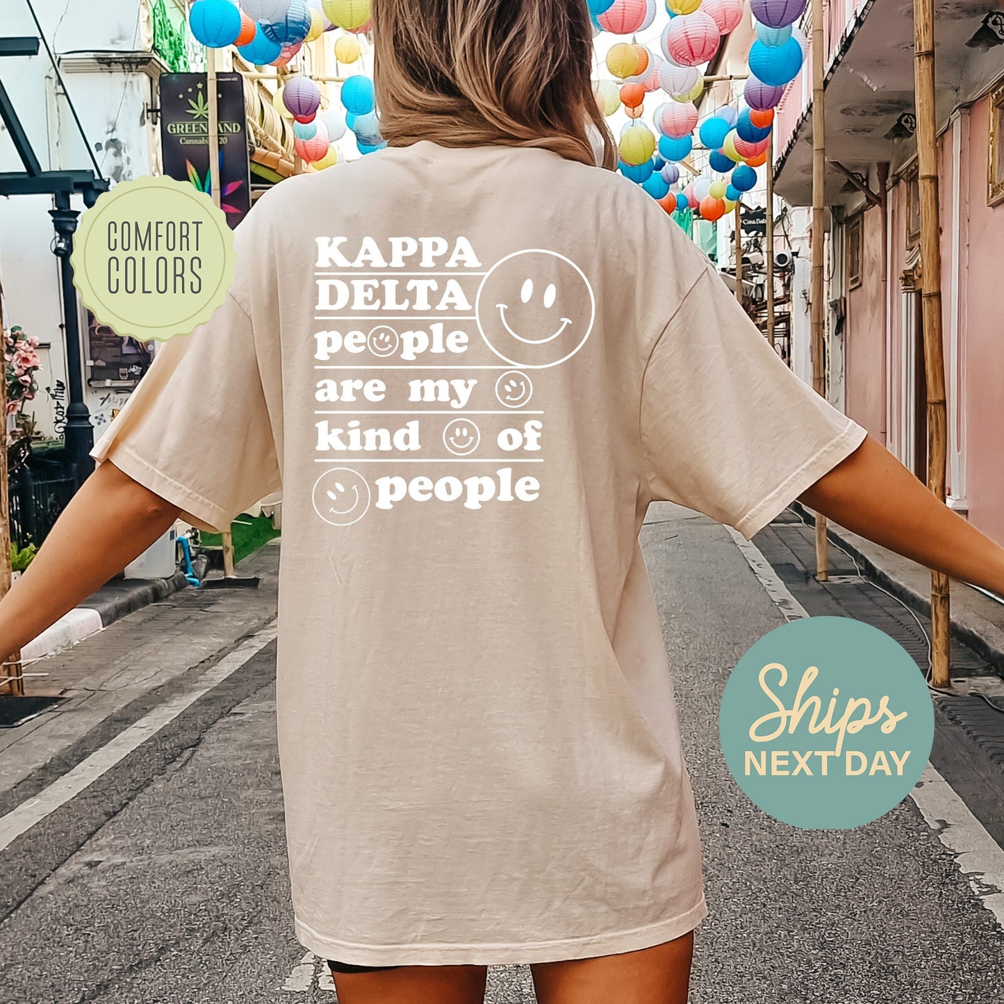 Kappa Delta My Kind of People Comfort Colors Sorority T-shirt _ 33274g