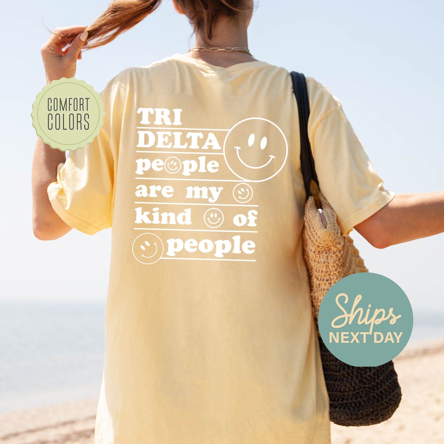 Delta Delta Delta My Kind of People Comfort Colors Sorority T-shirt _ 33268g