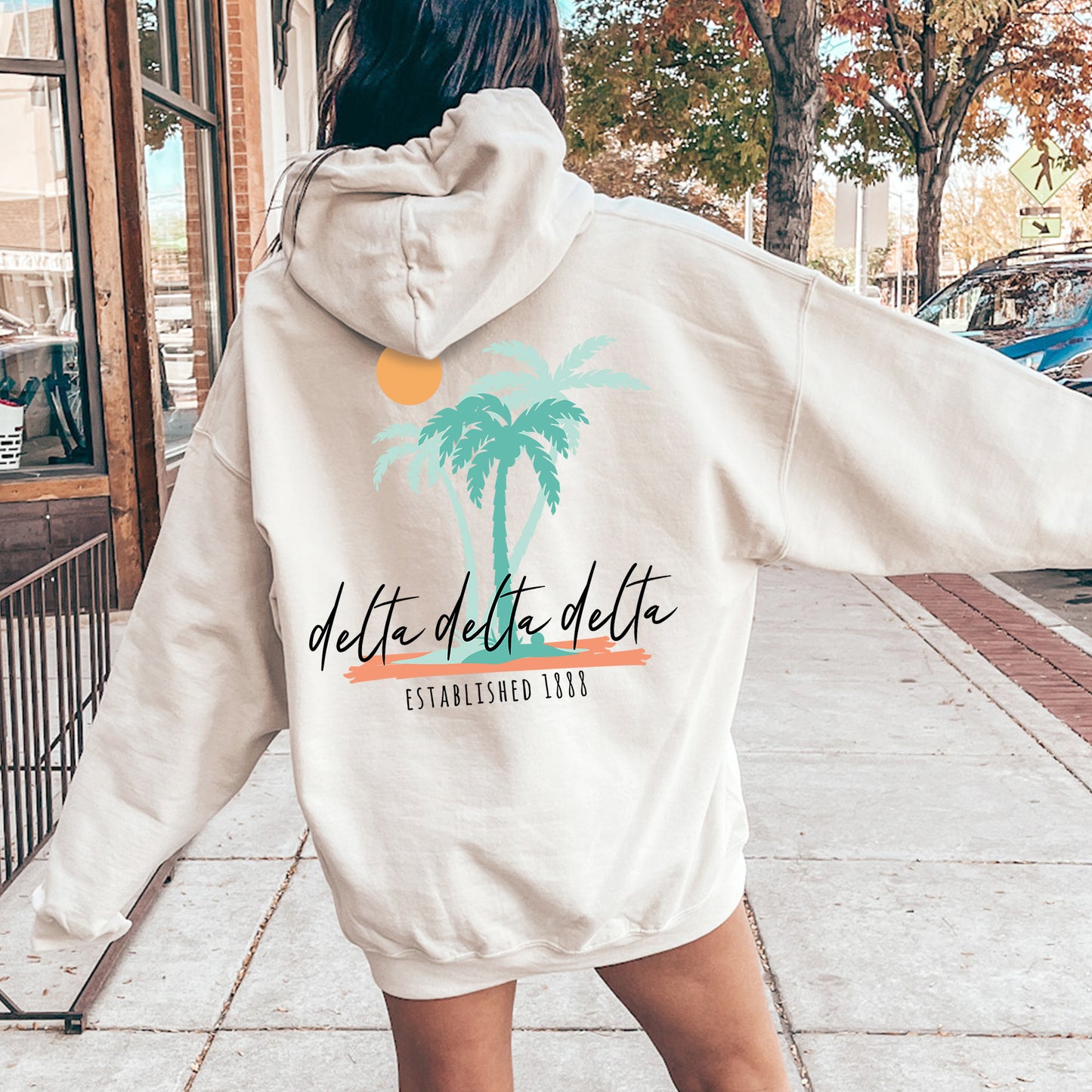 Delta Delta Delta Island Sisterhood Sorority Hoodie _ 33569g