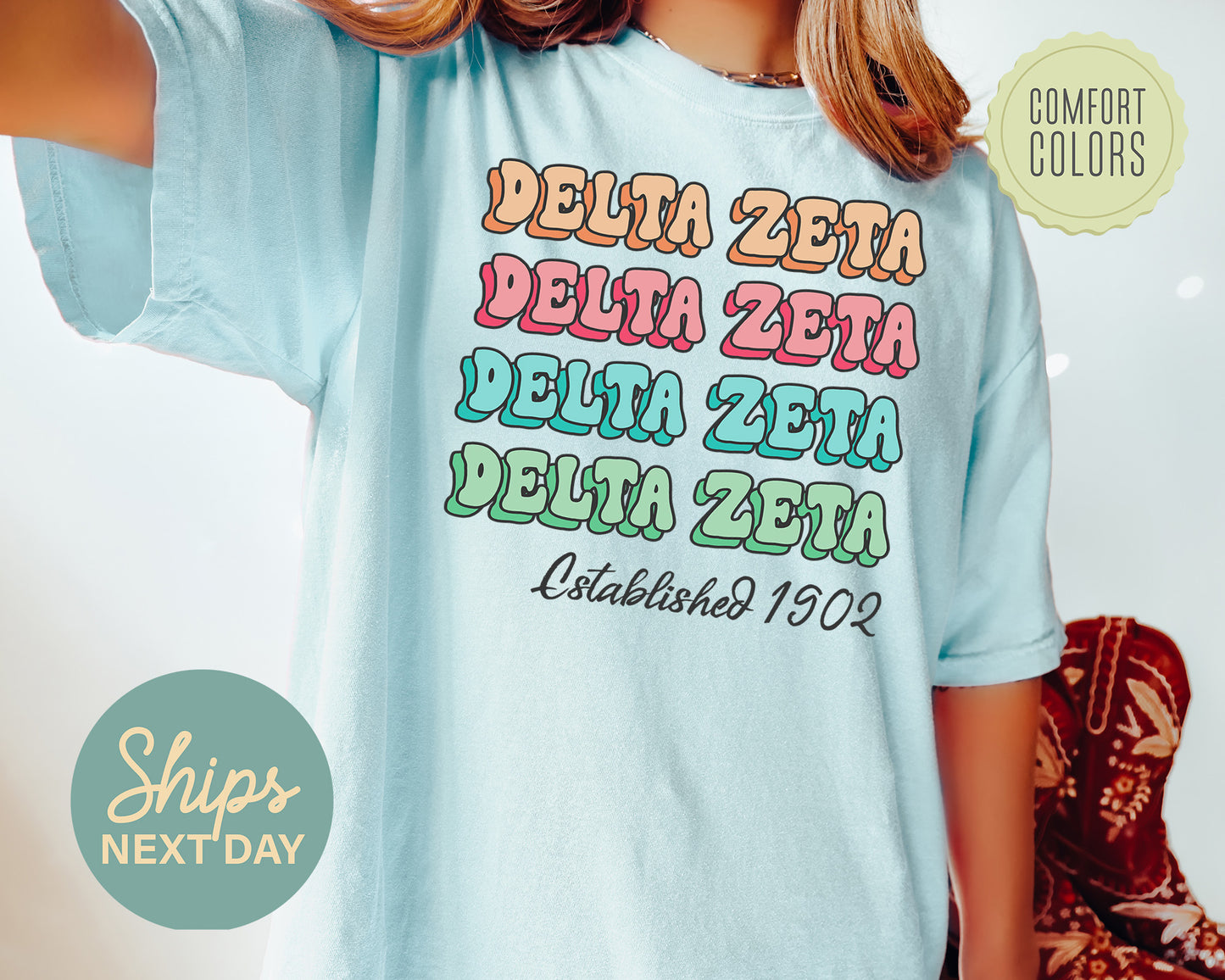 Delta Zeta Lucy Comfort Colors Sorority T-shirt _ 271g