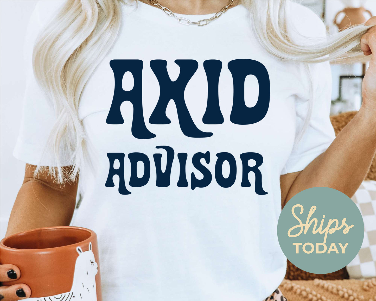 Alpha Xi Delta Best Advisor Sorority T-shirt _ 3105g
