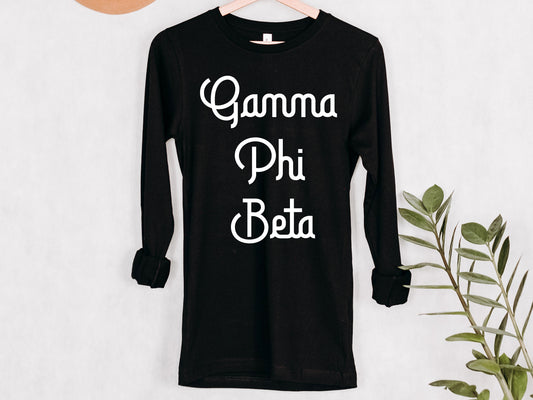 Gamma Phi Beta All About That Pop Sorority Long Sleeve T-shirt _ 2695g