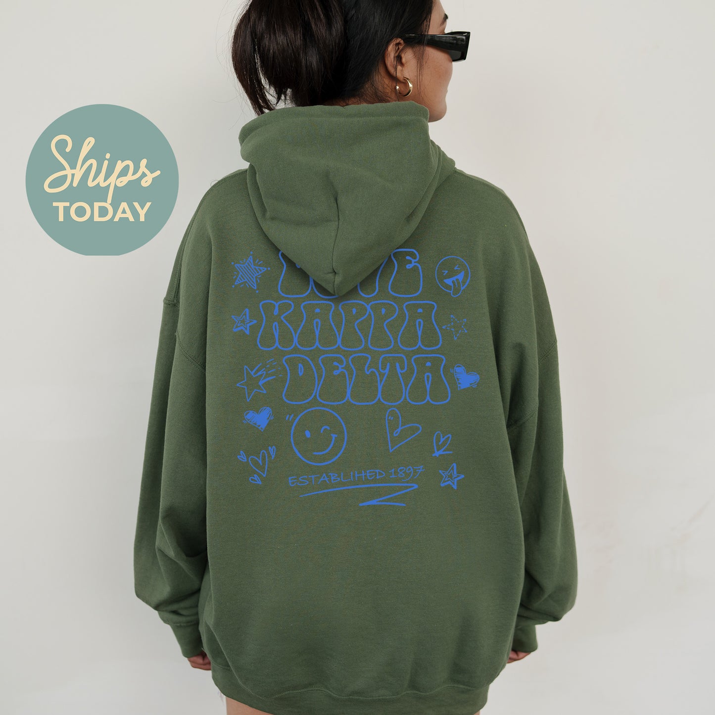Kappa Delta Scribble Sorority Hoodie _ 35505g