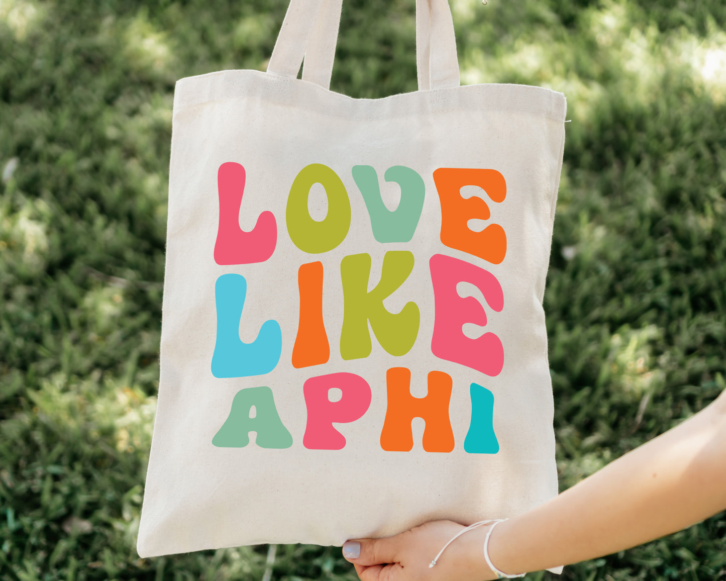 Alpha Phi Love Like Sorority Tote Bag _ 34339g