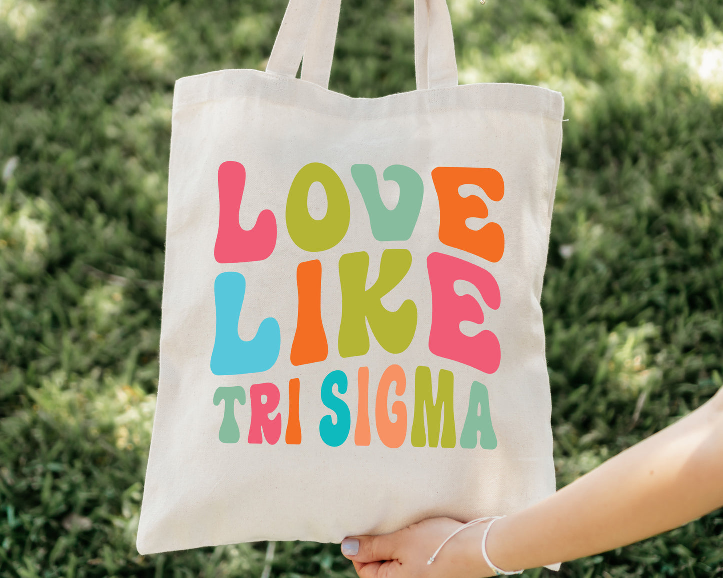 Sigma Sigma Sigma Love Like Sorority Tote Bag _ 34357g