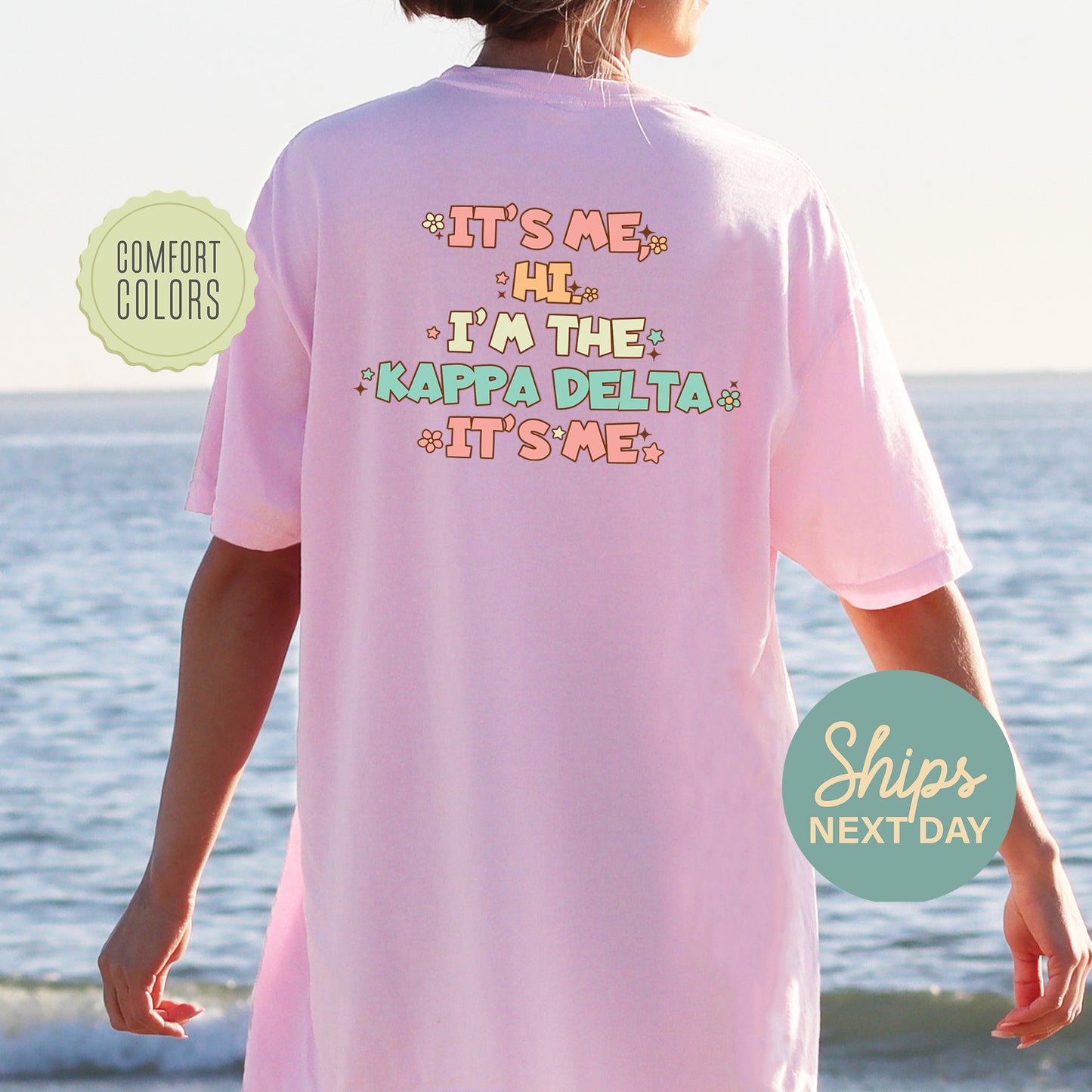 Kappa Delta Signature Chic Comfort Colors Sorority T-shirt _ 35981g