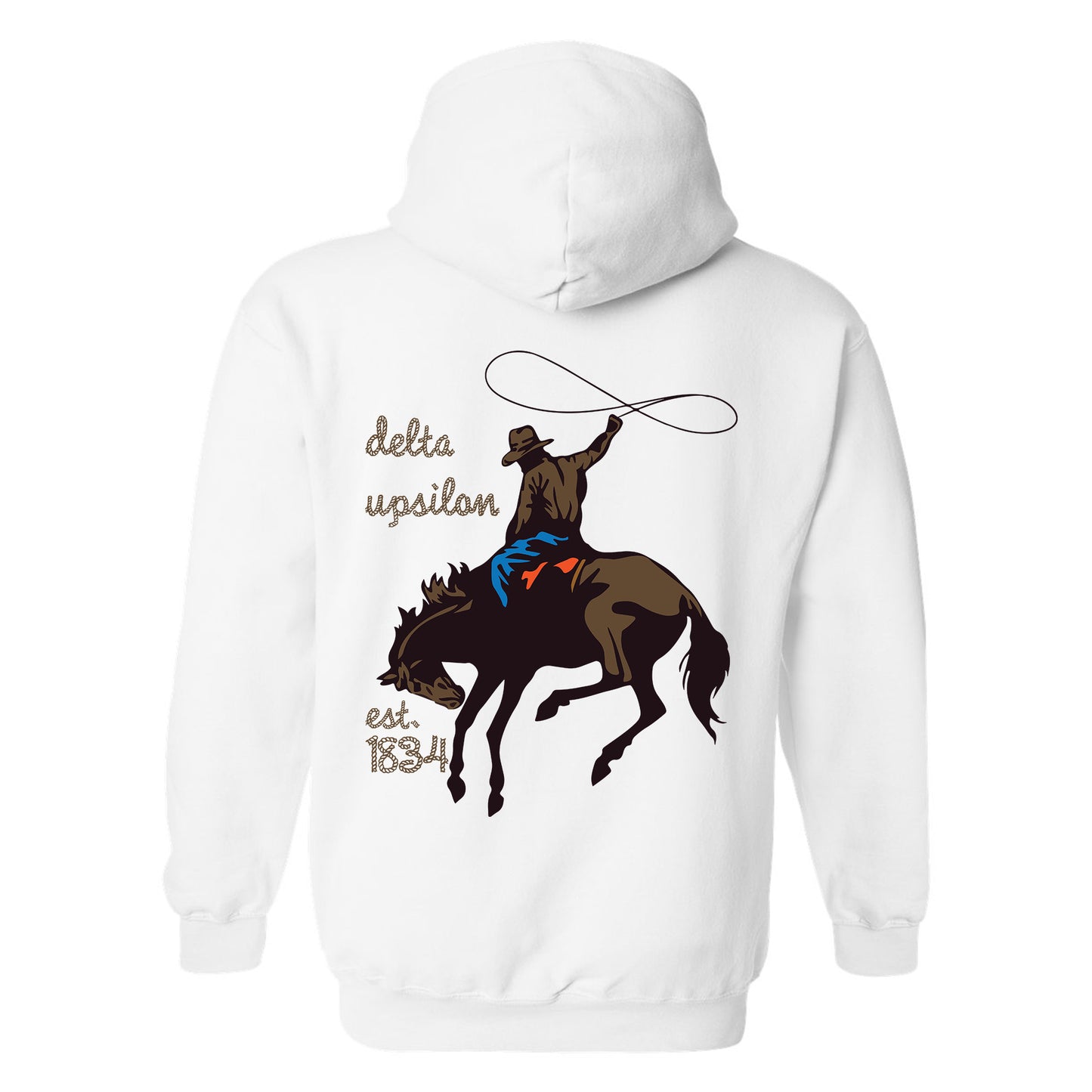 Delta Upsilon Cowboy Fraternity Hoodie _ 31189g