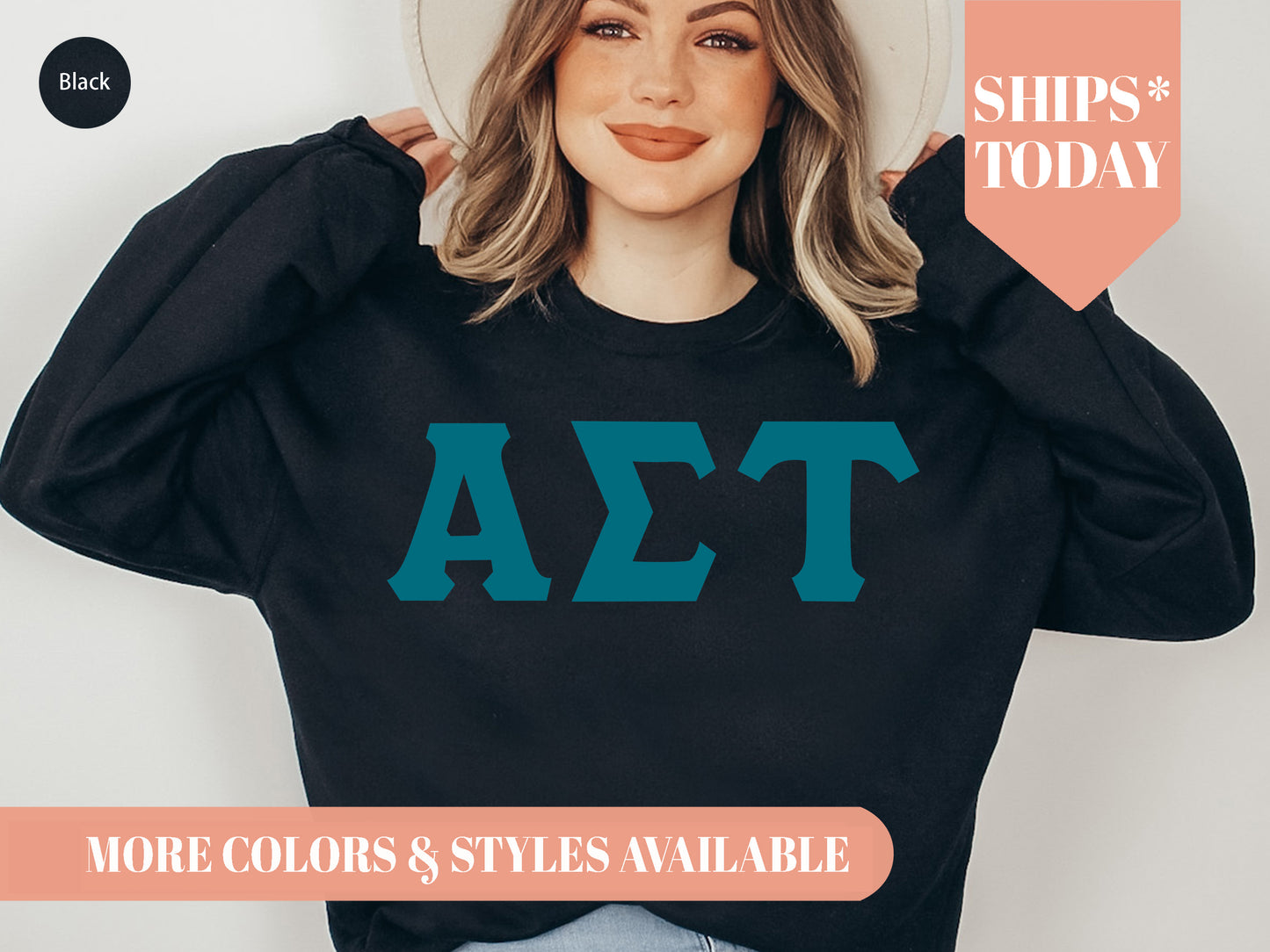 Alpha Sigma Tau Back to the Basics Sorority Sweatshirt _ 629g