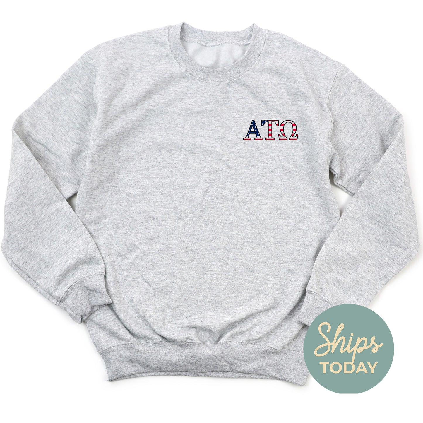 a grey sweatshirt with the word aid on it