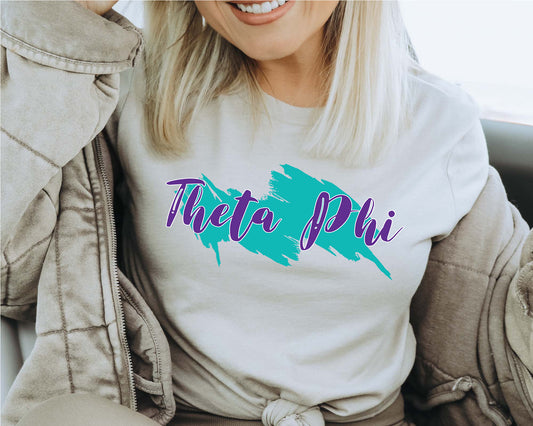 Theta Phi Alpha Paint Party Sorority T-shirt _ 4496g
