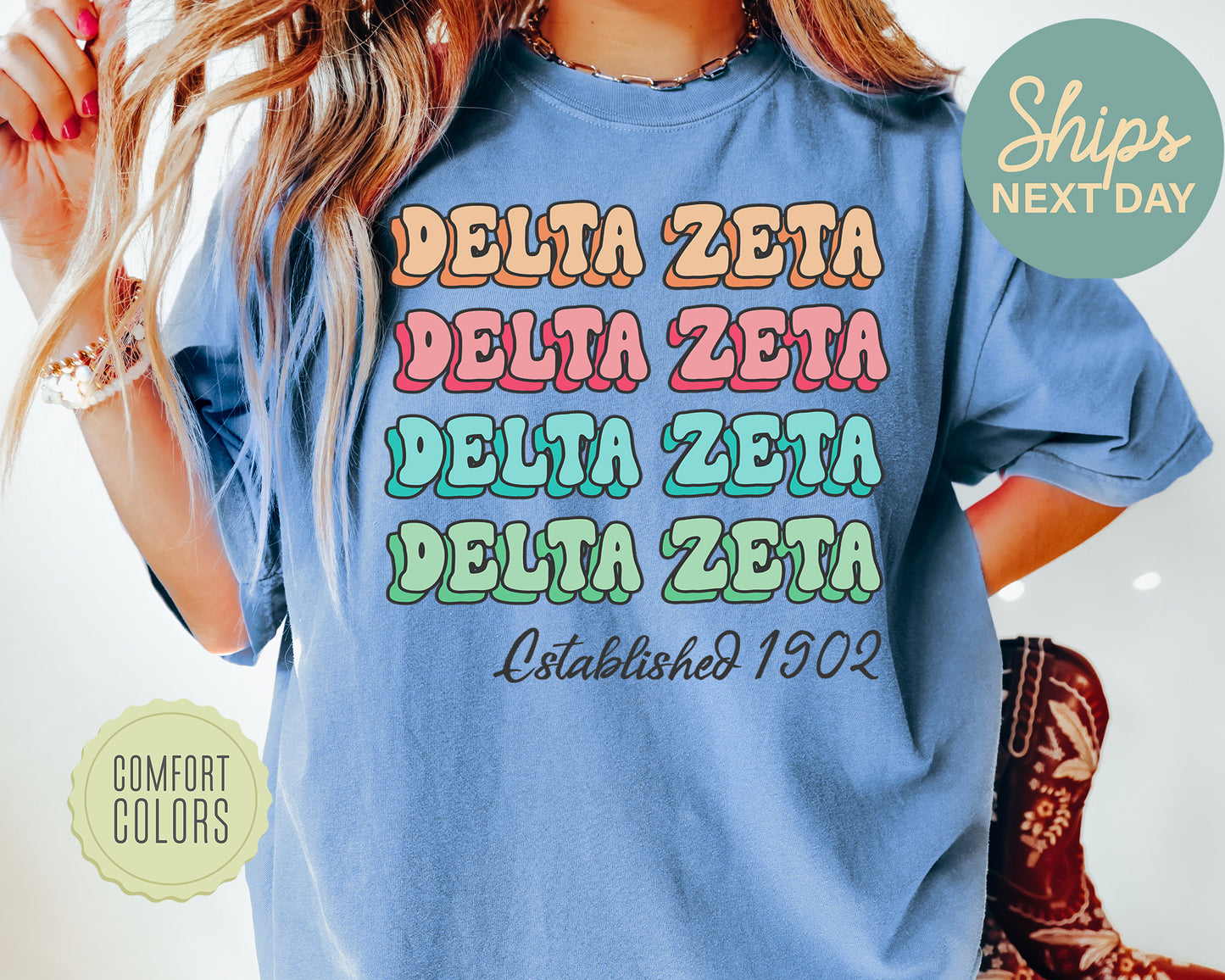 Delta Zeta Lucy Comfort Colors Sorority T-shirt _ 271g