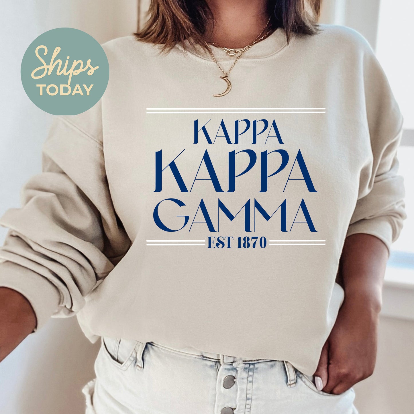 Kappa Kappa Gamma Greek Harmony Sorority Sweatshirt _ 34981g