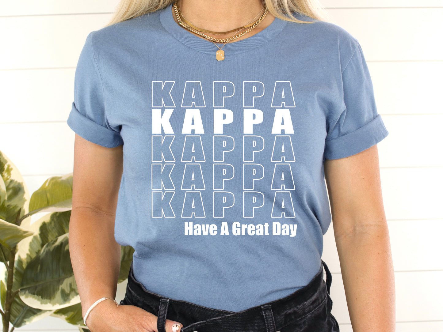 Kappa Kappa Gamma Have a Great Day Sorority T-shirt _ 2125g