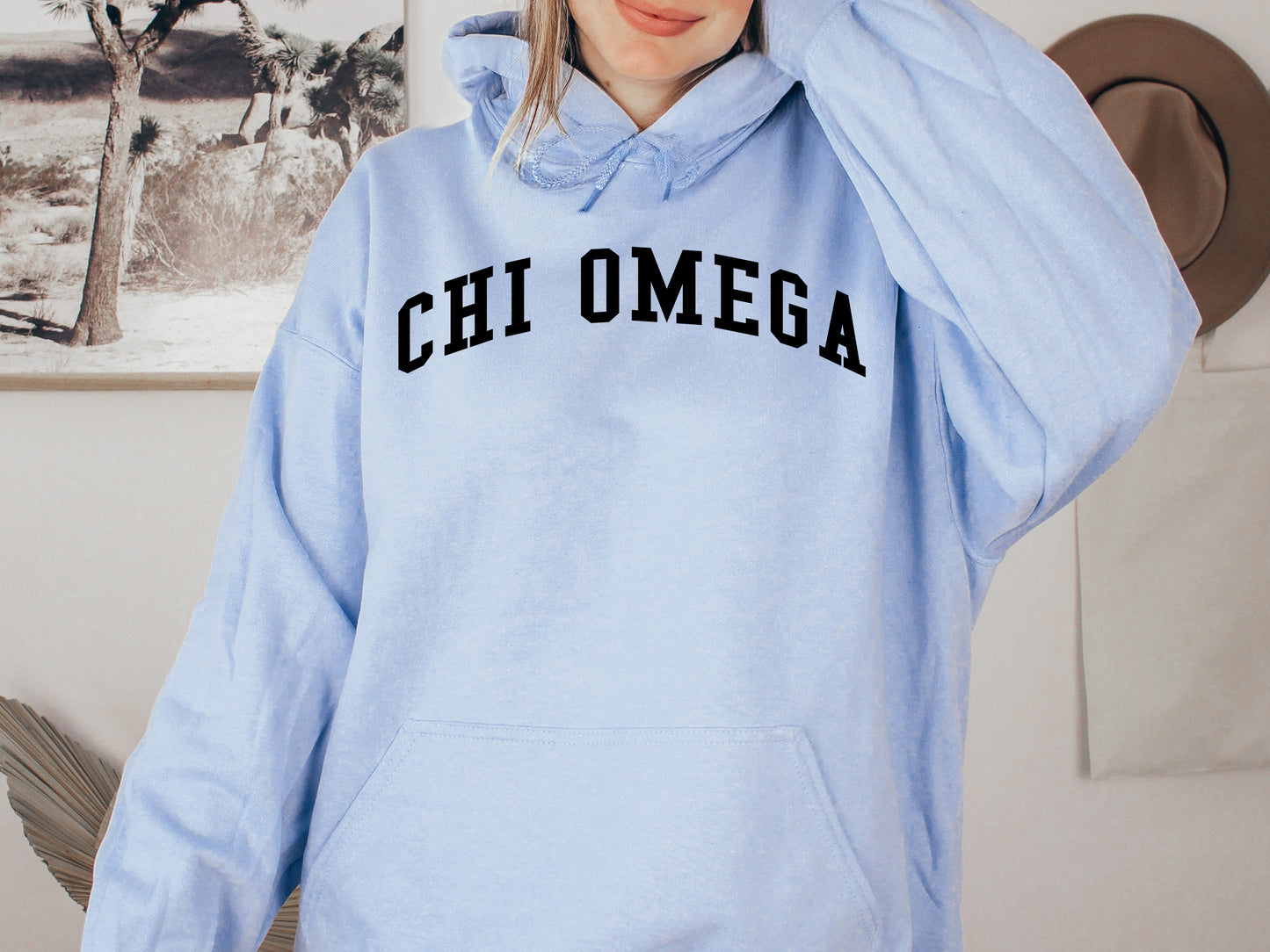 Chi Omega Just Bold Sorority Hoodie _ 2378g