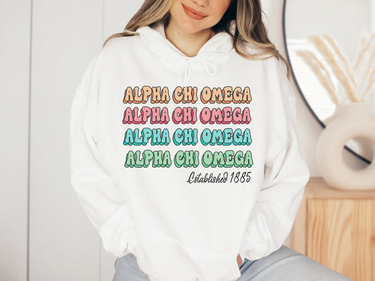 Alpha Chi Omega Lucy Sorority Hoodie _ 259g