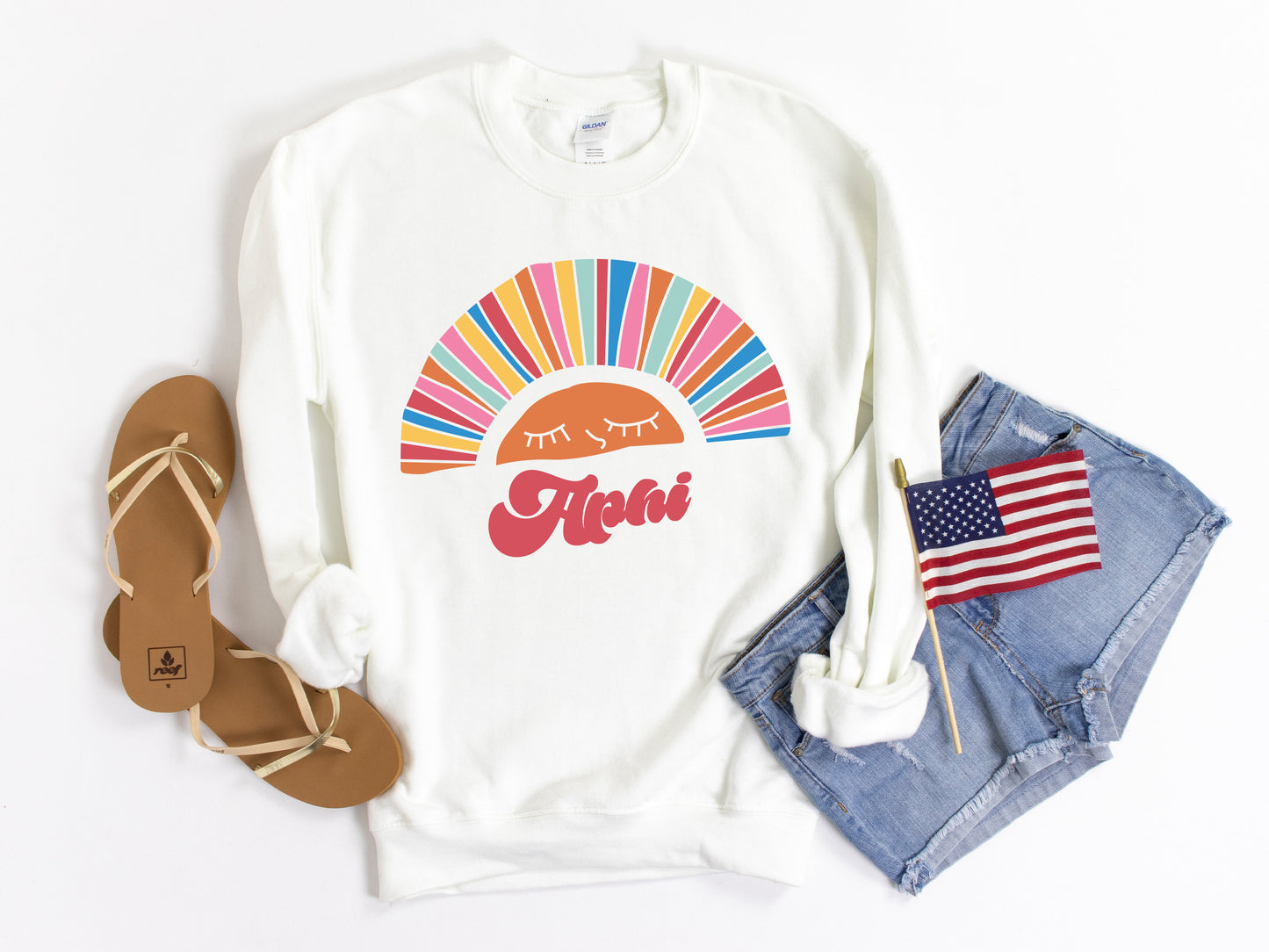 Alpha Phi Sunshine Sorority Sweatshirt _ 3312g