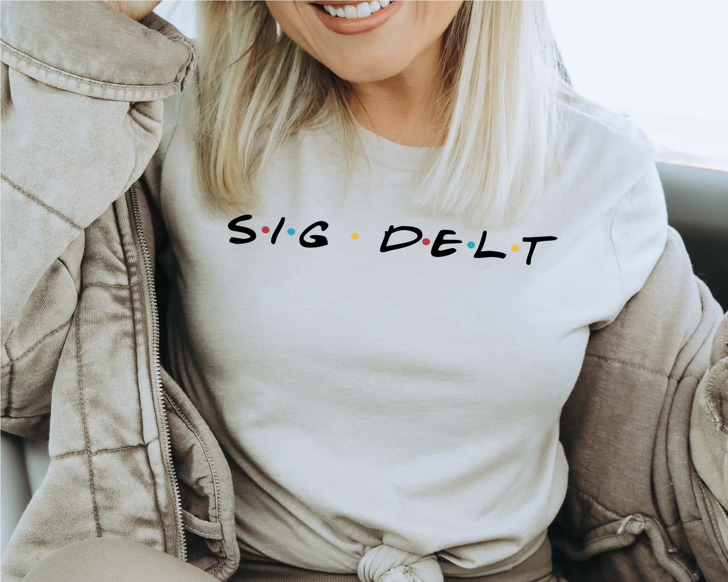 Sigma Delta Tau Friends Frenzy Sorority T-shirt _ 30667g