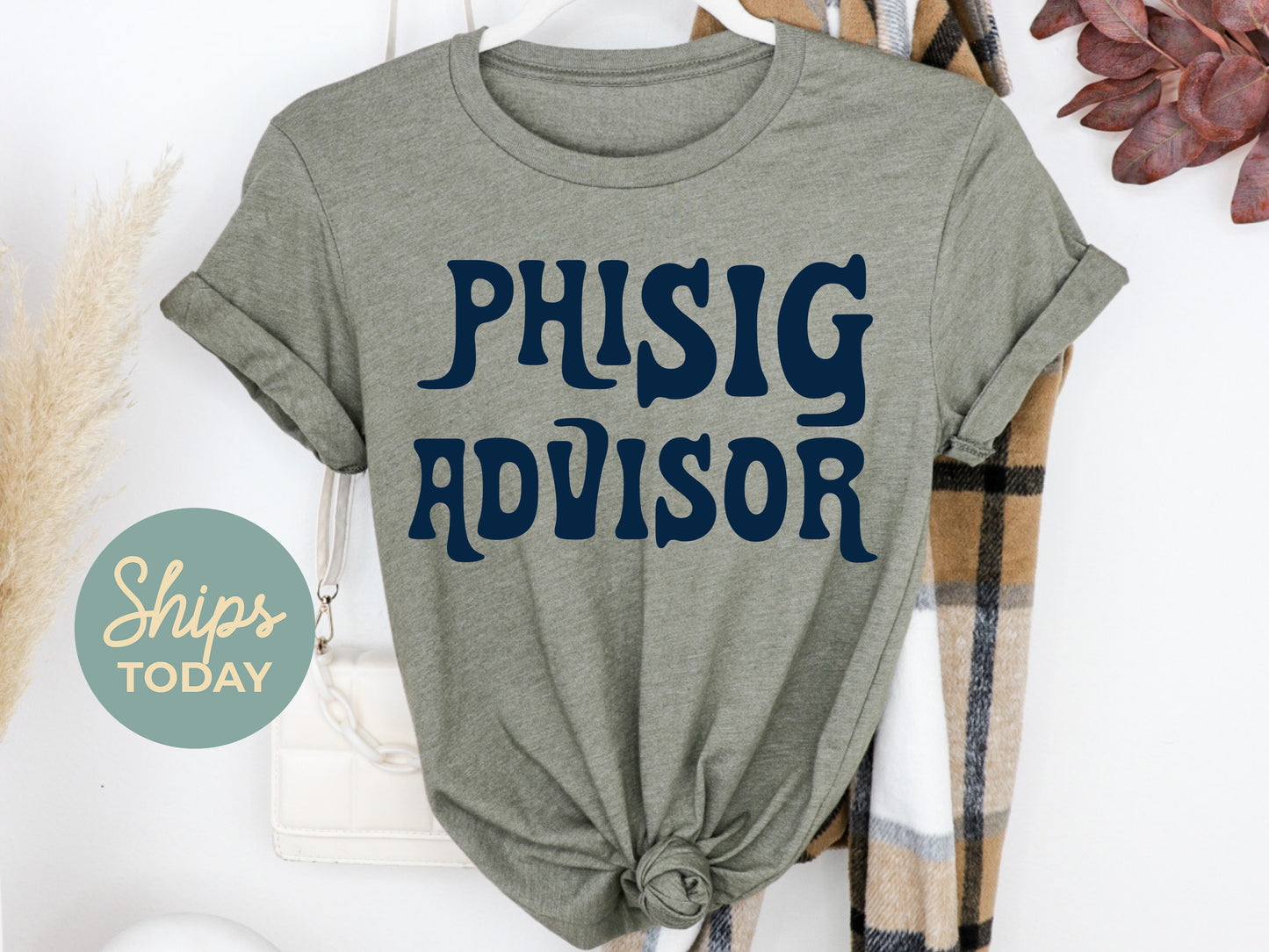 Phi Sigma Sigma Best Advisor Sorority T-shirt _ 3116g