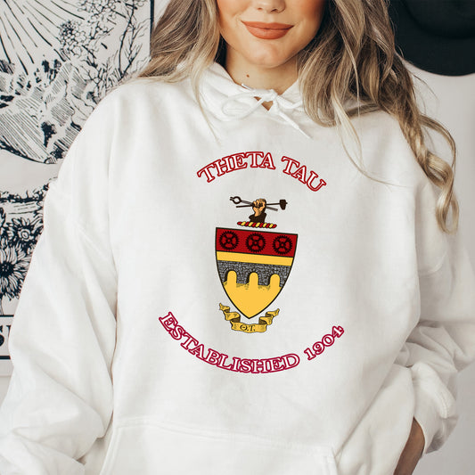 Theta Tau Iconic Insignia COED Hoodie _ 35678g