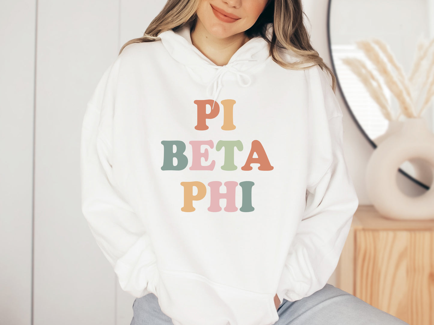 Pi Beta Phi Bright and Proud Sorority Hoodie _ 434g