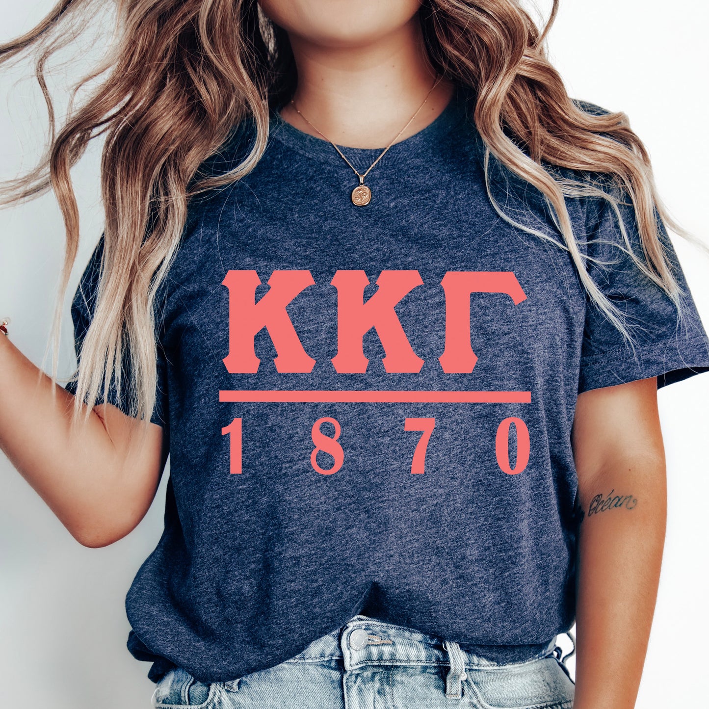 Kappa Kappa Gamma Monochromatic Sorority T-shirt _ 30860g