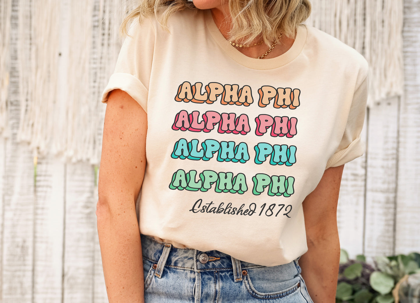 Alpha Phi Lucy Sorority T-shirt _ 263g