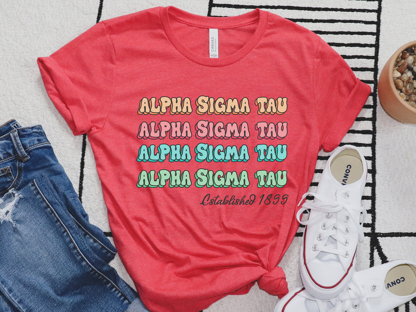 Alpha Sigma Tau Lucy Sorority T-shirt _ 265g