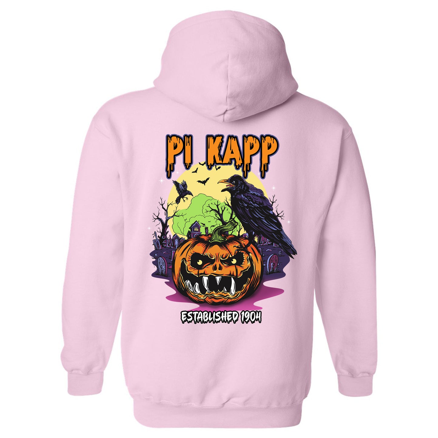 Pi Kappa Phi Halloween Bats Fraternity Hoodie _ 36271g