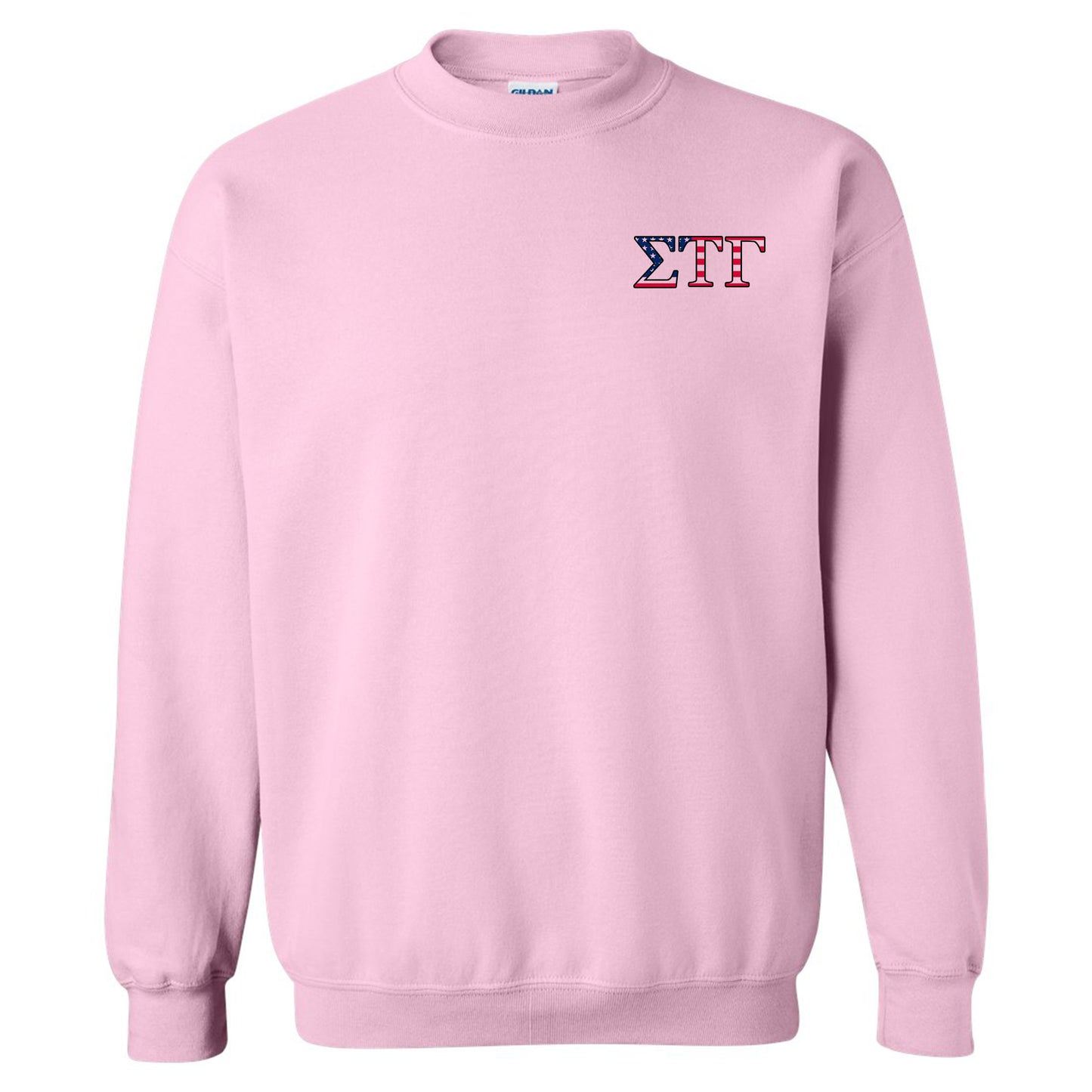 a pink sweatshirt with the letters tk on it