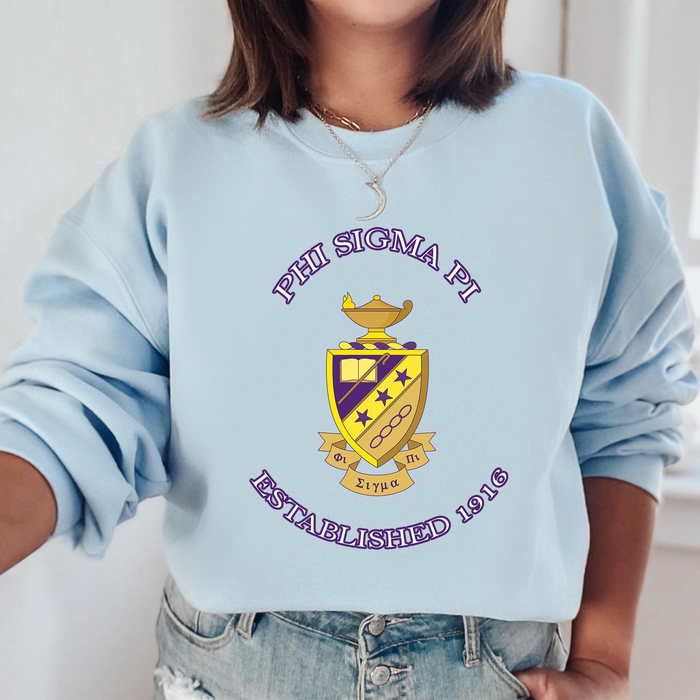 Phi Sigma Pi Iconic Insignia COED Sweatshirt _ 35675g