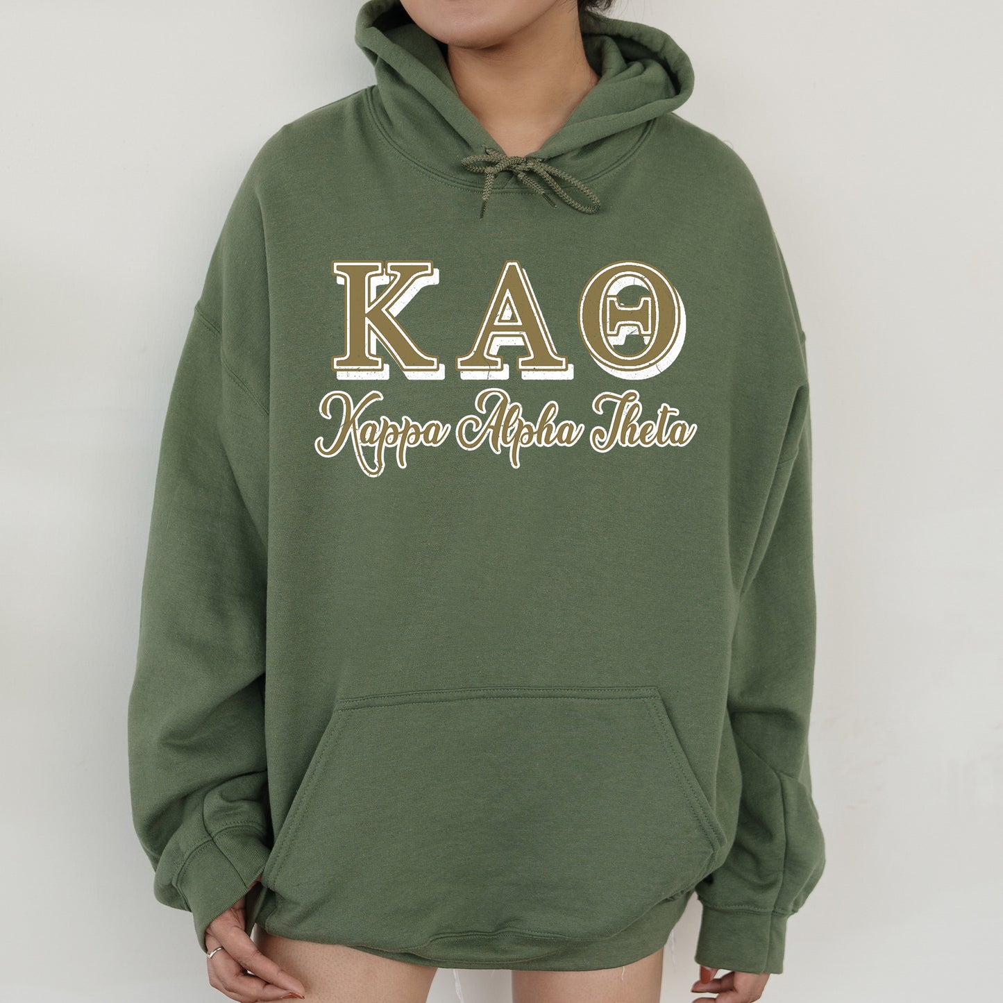 Kappa Delta Greek Colors Sorority Hoodie _ 36085g