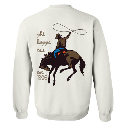 Phi Kappa Tau Cowboy Fraternity Sweatshirt _ 31196g