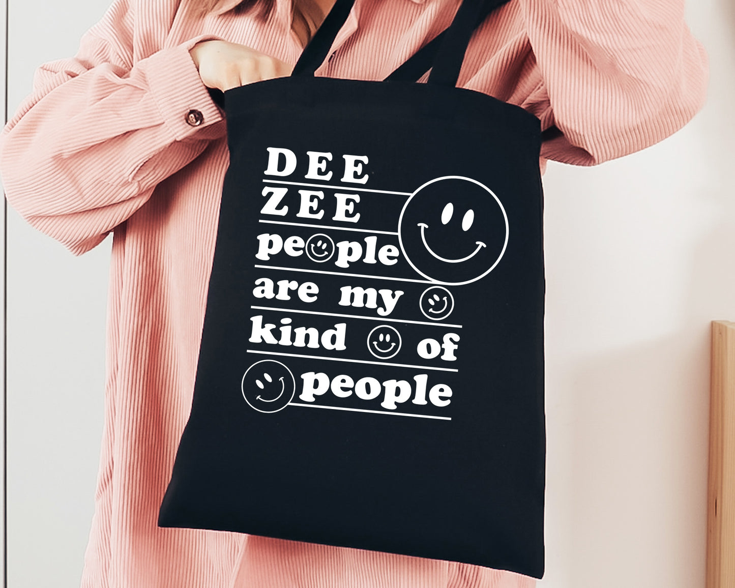 Delta Zeta My Kind of People Sorority Tote Bag _ 34769g
