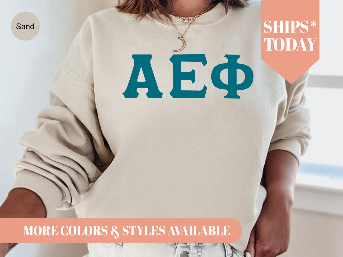 Alpha Epsilon Phi Back to the Basics Sorority Sweatshirt _ 624g