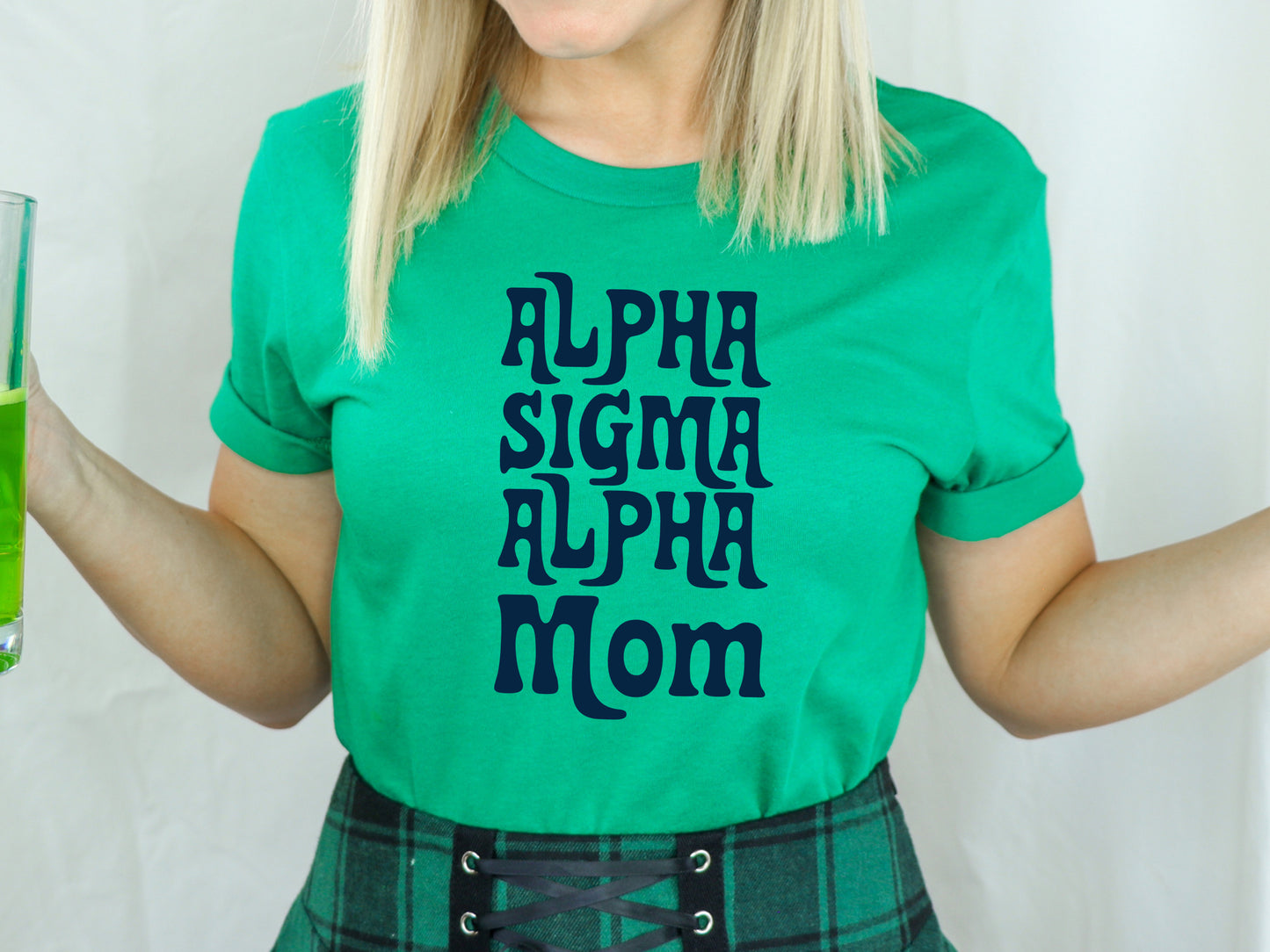 Alpha Sigma Alpha Got it from my Mom Sorority T-shirt _ 3077g