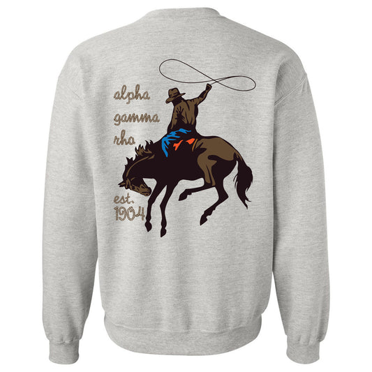 Alpha Gamma Rho Cowboy Fraternity Sweatshirt _ 31181g
