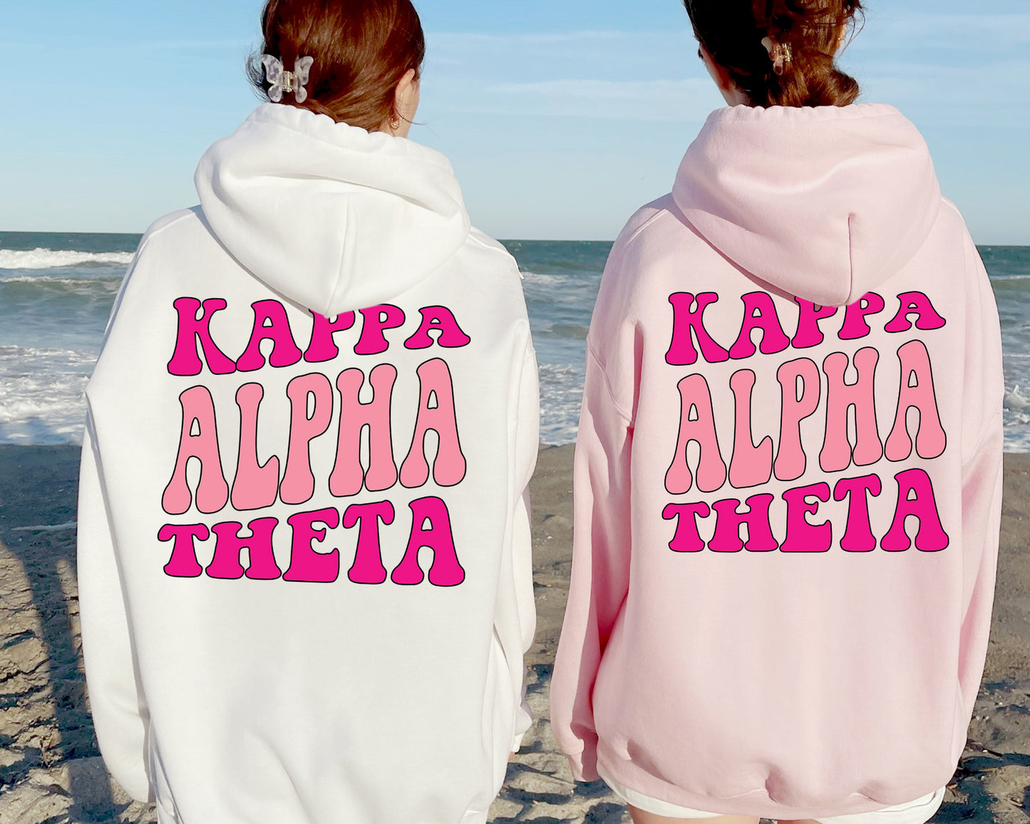 Kappa Alpha Theta Shades of Pink Sorority Hoodie _ 32987g