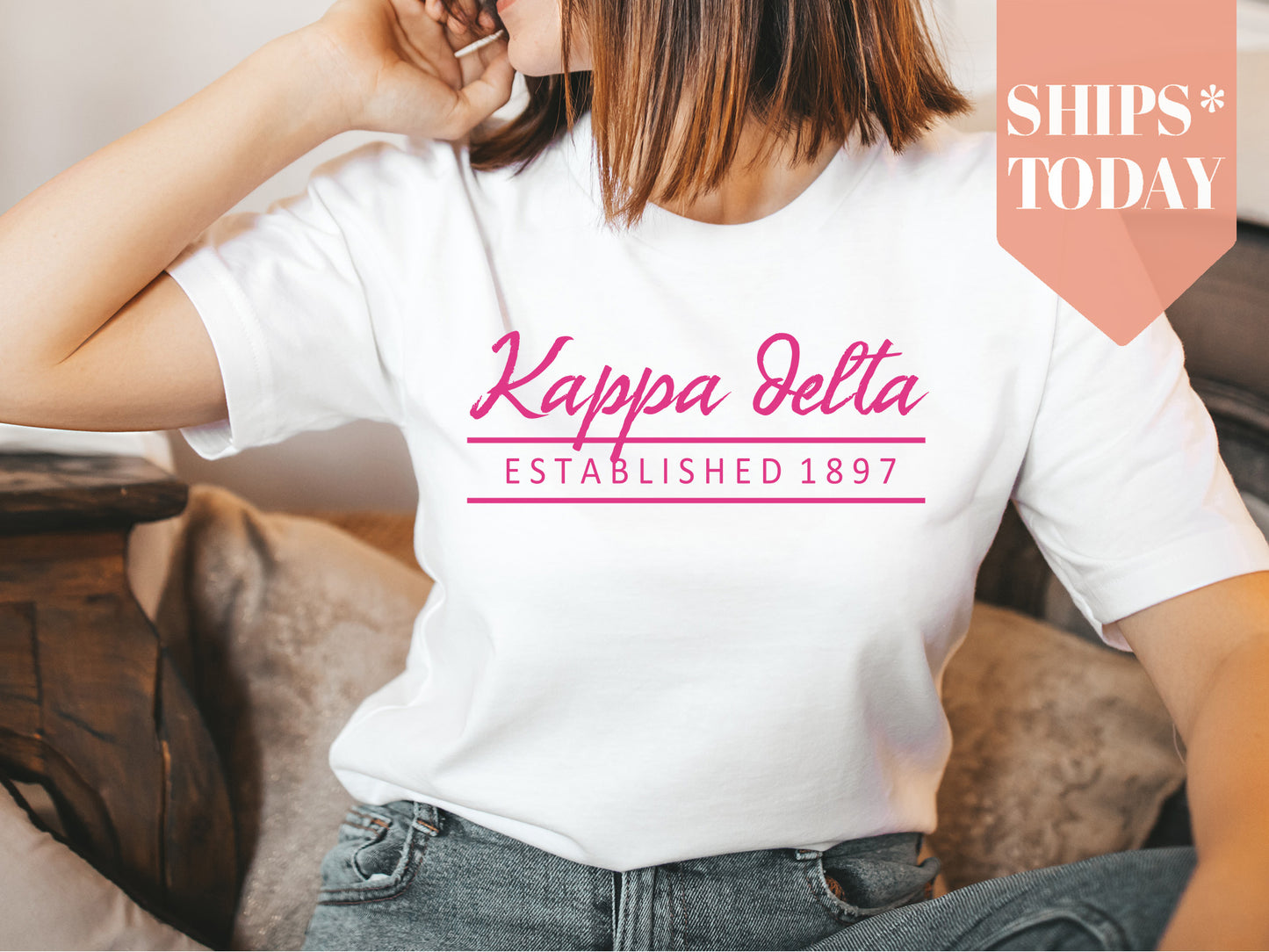 Kappa Delta All Pink Sorority T-shirt _  768g