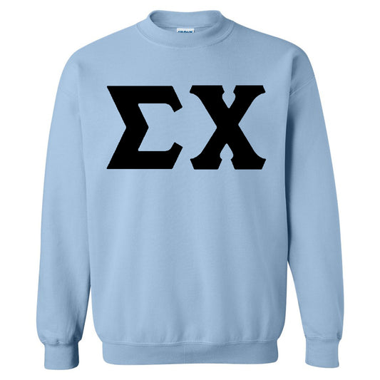 Sigma Chi Black Letters Fraternity Sweatshirt _ 34929g