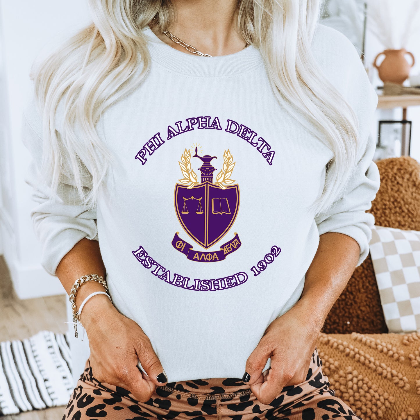 Phi Alpha Delta Iconic Insignia COED Sweatshirt _ 35672g