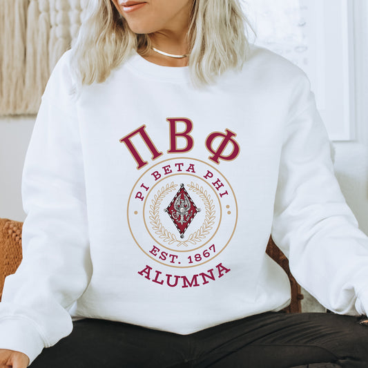 Pi Beta Phi Alumna Vintage Sorority Sweatshirt _ 31029g